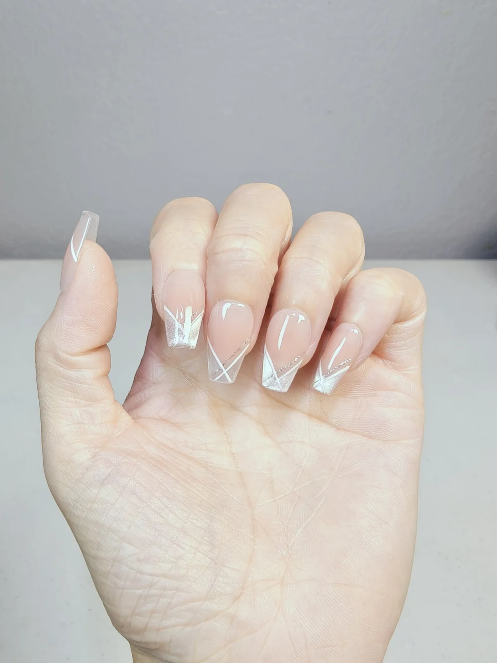 Handmade delicate white